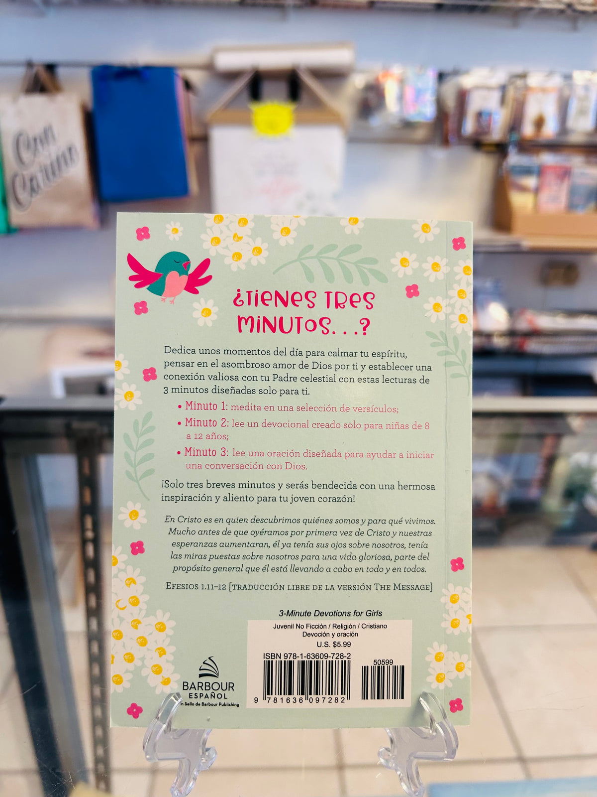 Devocionales de 3 Minutos para niñas 180 lecturas inspiradoras para corazones jóvenes