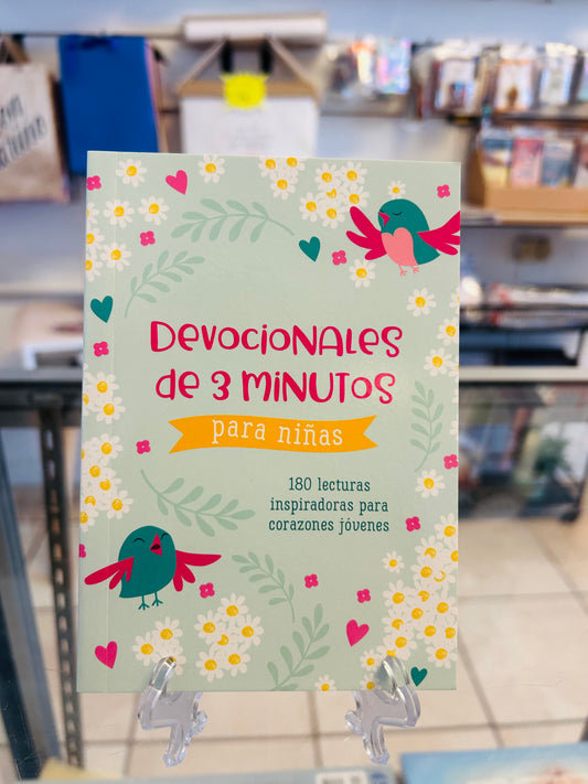 Devocionales de 3 Minutos para niñas 180 lecturas inspiradoras para corazones jóvenes