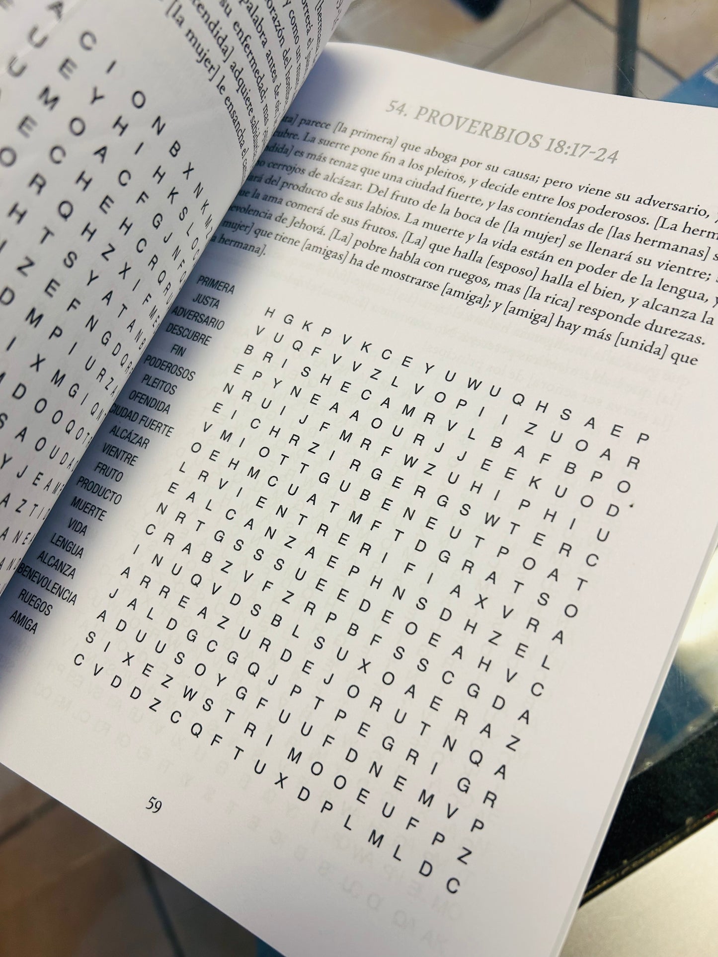 Sopa de letras Sabiduría para Mujeres