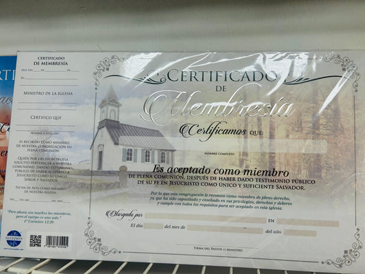 Certificados de Membresía
