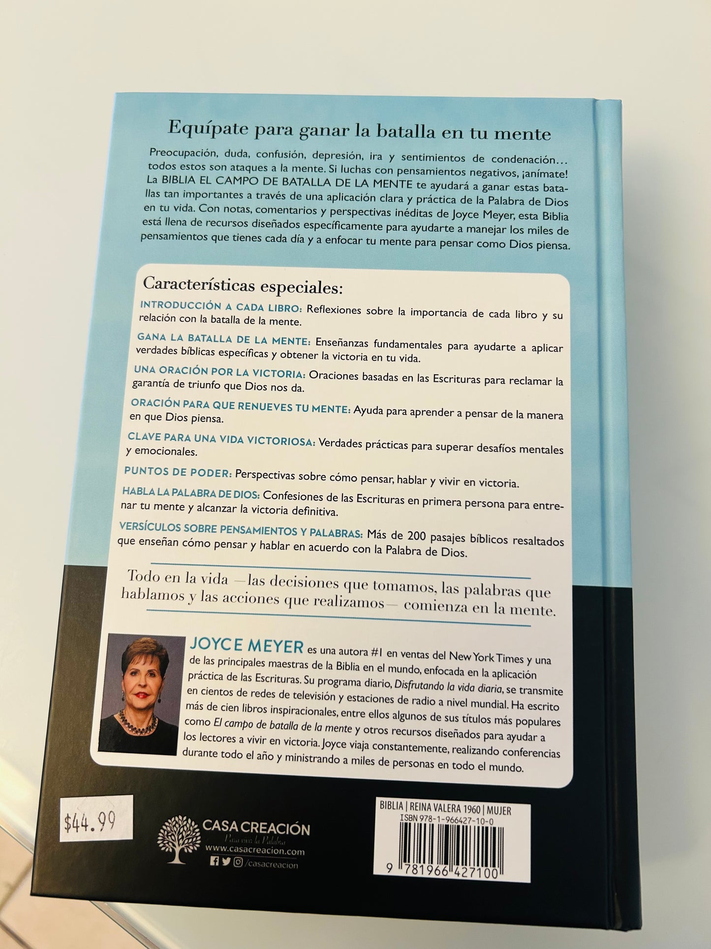 Biblia El campo de batalla de la Mente - Joyce Meyer