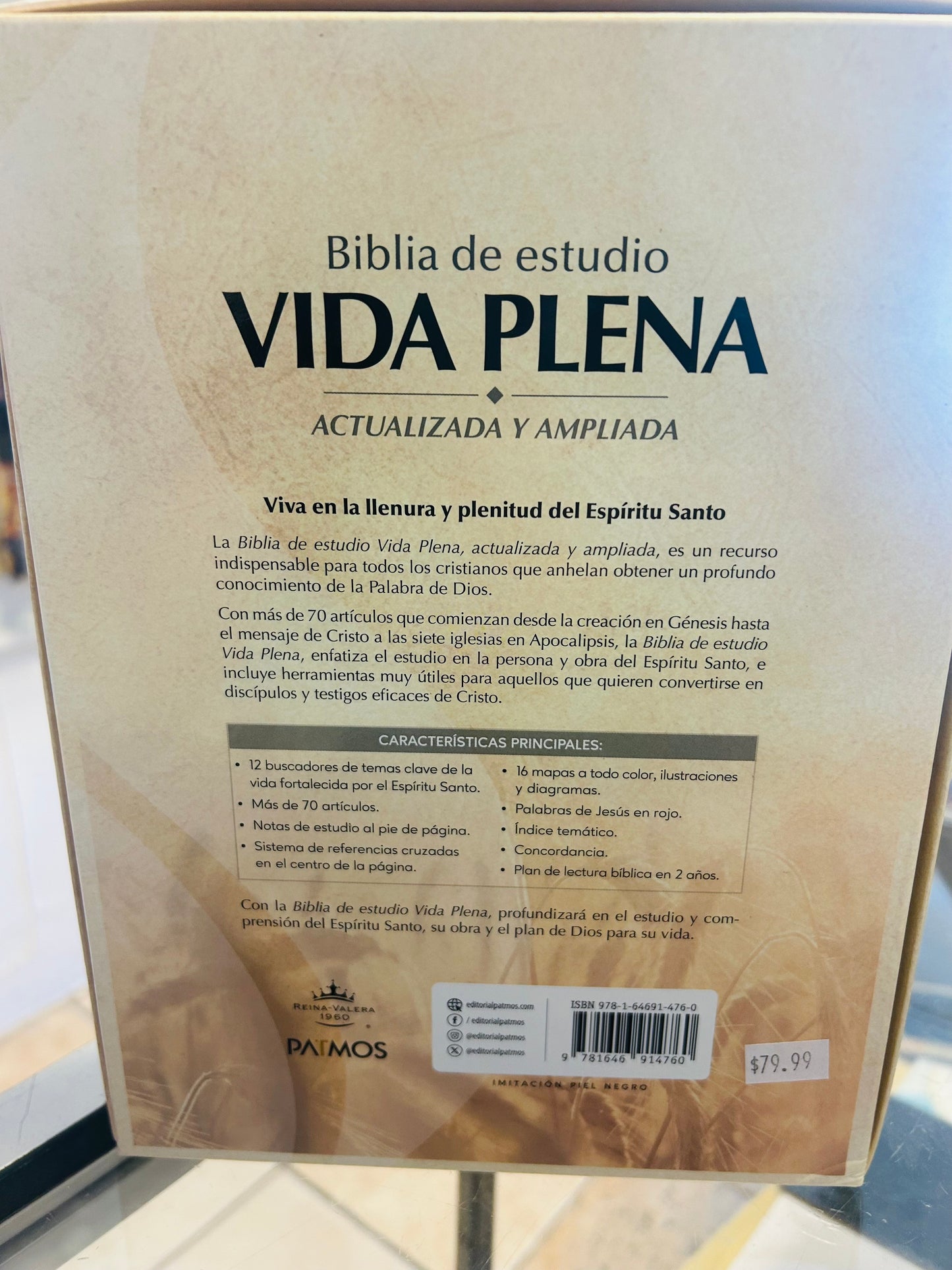 Biblia de Estudio Vida Plena Actualizada y Ampliada