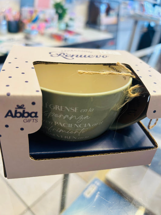 Taza verde Romanos 12:12