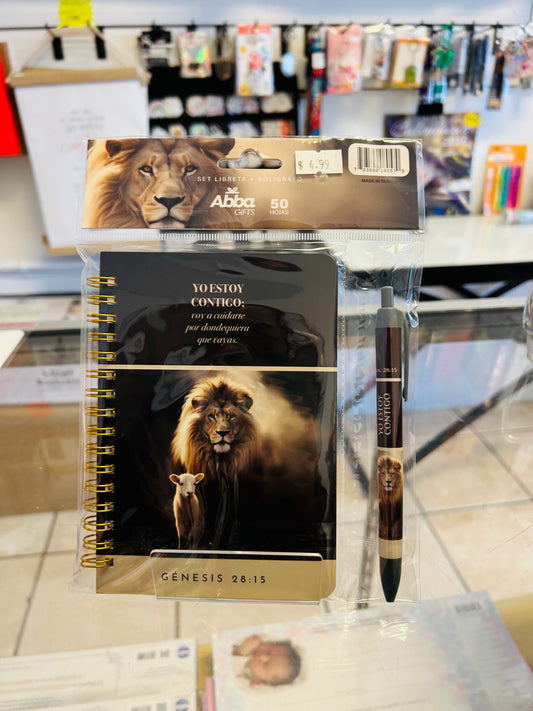 Set Libreta 50 hojas + Bolígrafo